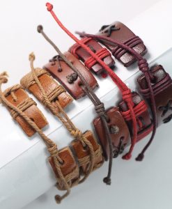Brown Unisex Bracelet 5 Pcs