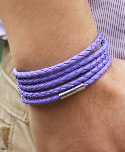 Free Shipping 5 Pcs Wrap Charm Men Bracelet