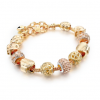 Golden Charms Beads Crystal Pandora Bracelet